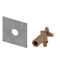 TECE TECEprofil system wall panel 9021021 TECEflex 16 mm x Rp 2000 / 2 gunmetal, long version