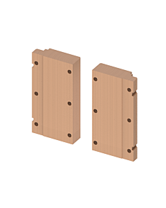 TECE TECEprofil de plaques en bois match0 9042008 pour les rails de support à charnières