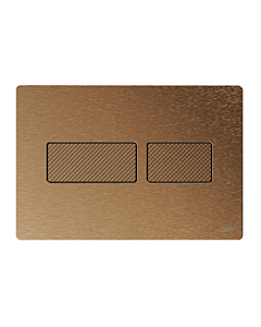 TECEsolid WC-Betätigungsplatte 9240435 Bronze gebürstet mit Rautenstruktur