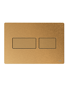 TECEsolid WC-Betätigungsplatte 9240436 Messing gebürstet mit Rautenstruktur