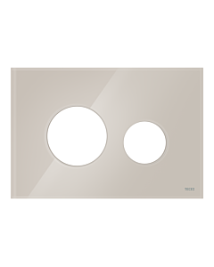 TECE TECEloop WC cover 9240617 glass, light beige, for WC actuation plate