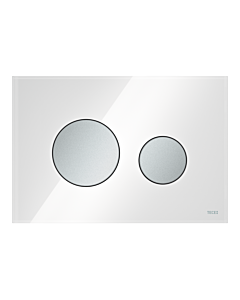 TECEloop Betätigungsplatte 9240659 Glas weiß,Tasten Chrom matt