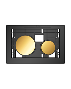 TECEloop Betätigungseinheit 9240668 für WC-Betätigungsplatte, Tasten gold