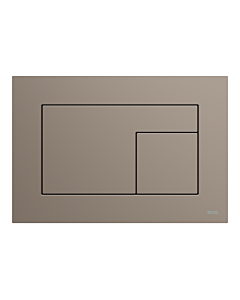 TECEvelvet WC-Betätigungsplatte 9240730 für Zweimengentechnik, Castoro Ottawa / Beige-Braun