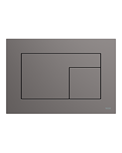 TECEvelvet WC-Betätigungsplatte 9240731 für Zweimengentechnik, Grigio Londra / Anthrazit