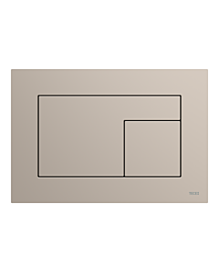 TECEvelvet WC-Betätigungsplatte 9240733 für Zweimengentechnik, Beige Arizona / Greige