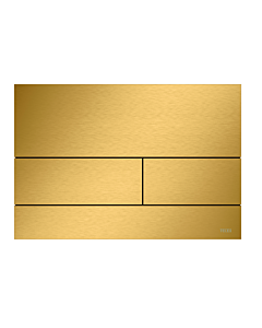 TECEsquare II Metall WC-Betätigungsplatte 9240847 Gold Optik gebürstet (mit Anti-Fingerprint)