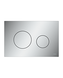 Plaques de commande WC TECEloop 9240922, chrome mat, plastique, pour technologie double chasse