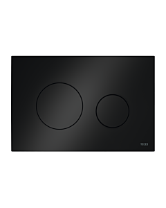 TECEloop WC flush plate 9240924 black, plastic, for dual flush technology