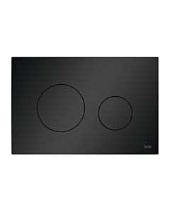 TECEloop WC flush plate 9240925, matte black, plastic, for dual flush technology