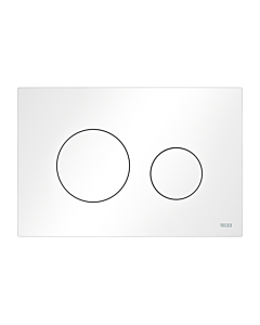 TECEloop WC-Betätigungsplatte 9240926 weiß matt, Kunststoff, für 2-Mengentechnik