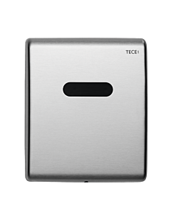TECEplanus Urinal Betätigungsplatte 9242350 Edelstahl gebürstet, Elektronik, 6 V-Batterie
