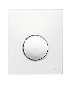TECEloop Urinal Betätigungsplatte 9242627 weiss, Taste chrom glänzend, Kunststoff