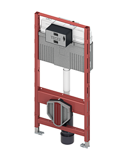 Module WC TECEprofil 9300101 1120 mm avec réservoir et chasse d&#39;eau hygiénique, actionnement frontal