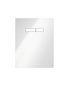 TECElux Betätigungsplatte 9650000 Glas weiss, Taste weiß, manuelle Betätigung