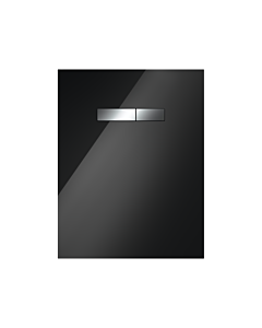 TECElux Betätigungsplatte 9650004 Glas schwarz, Tasten chrom glänzend