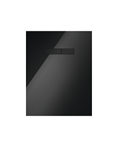 TECElux Betätigungsplatte 9650005 Glas schwarz, Tasten schwarz, manuelle Betätigung