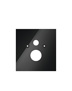 TECE lux WC-WC-Glasplatte 9650105 Glas schwarz, für Standard-WC, TECElux