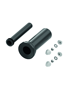 TECEprofil verlängerte Anschlussgarnitur 9820214 30 cm, DN 90, PE, schweißbar