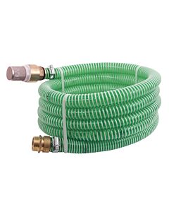 TIP suction hose, brass, 7 m, up to 6 bar, with coarse filter, for garden pumps and domestic waterworks, 30907