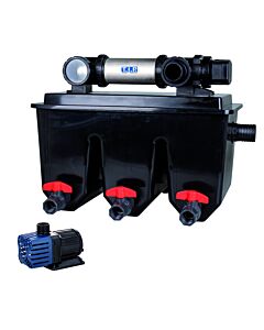 T.I.P. Profi Teichfilter-Set - Für 30.000 l Teich,  UV-C 24 W, Mehrkammersystem, MTS 30000 UV 24 INOX, 30288