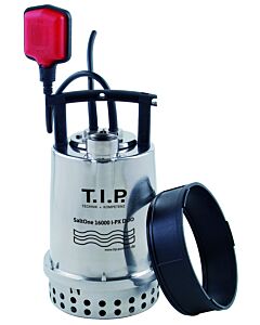 TIP dirty water submersible pump - stainless steel, 16,000 l/h, flat suction, salt water, washing solution, SaltOne 16000 I-PX DUO 30276