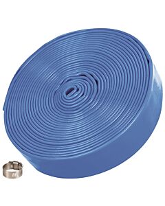 T.I.P. Druckschlauch - Flachschlauch, 10 m, ø 32 mm, mit Schelle,  für Garten, Pool, Baugrube, 31096