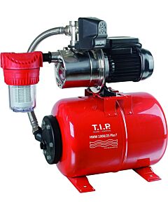 TIP Hauswasserwerk - acier inoxydable, avec préfiltre, 3 300 l/h, hauteur de refoulement 46 m, 800 W, réservoir sous pression 22 l, HWW 1000/25 Plus F 31144