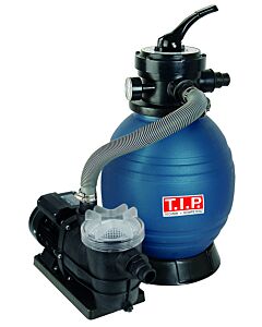 TIP sand filter system - Pool filter set with pre-filter, 30 m³ pool, 10,000 l/h, 4-way valve, SPF 250 F, 30308