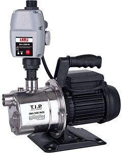 Pompe à eau domestique TIP - Acier inoxydable, 2 800 l/h, hauteur manométrique de 42 m, 550 W, protection contre la marche à sec, HWA 3000 INOX, 31142