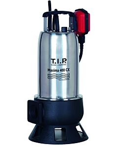 Pompe submersible pour eaux usées TIP - acier inoxydable, 24 000 l/h, hauteur de refoulement 9 m, 950 W, granulométrie 35 mm, robuste, Maxima 400 CX 30140