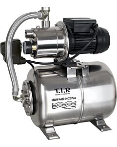 TIP Hauswasserwerk - acier inoxydable, 4 350 l/h, hauteur de refoulement de 45 m, 2000 W, réservoir sous pression de 22 l, HWW 4400 Inox Plus, 31167