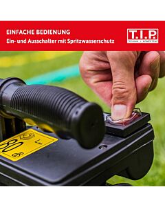 T.I.P. Gartenpumpe - Guss, 2.800 l/h, 42 m Förderhöhe, 600 W, Jet-System, laufruhig, robust, Garten-Jet 750, 31175