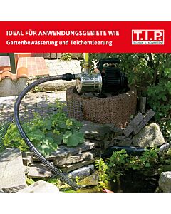 Pompe de jardin TIP - Acier inoxydable, 2 950 l/h, hauteur manométrique de 42 m, 550 W, système à jet, protection contre les surcharges, GP 3000 INOX, 30111