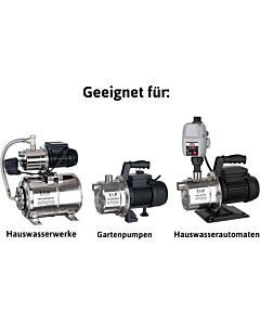 T.I.P. Saugschlauch, 7 m Ansaugschlauchgarnitur,  für Gartenpumpen und Hauswasserwerke, 31012