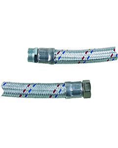 TIP Flexible reinforced hose - 60 cm, 2000 &quot; IG/AG, stainless, up to 10 bar, 30903