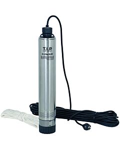 Pompe de puits TIP - pompe pour puits profonds en acier inoxydable, 5 500 l/h, hauteur de refoulement de 40 m, 900 W, câble de drainage inclus, AJ 4 Plus 95/40 30177