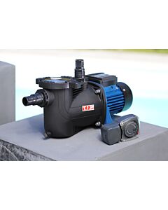 T.I.P. Poolpumpe - Filter-/Umwälzpumpe mit Vorfilter und Timer, 30 m³ Becken, 10.000 l/h,  selbstansaugend, SPP 400 FT 30443
