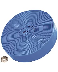 T.I.P. Druckschlauch - Flachschlauch, 10 m, ø 32 mm, mit Schelle,  für Garten, Pool, Baugrube, 31096