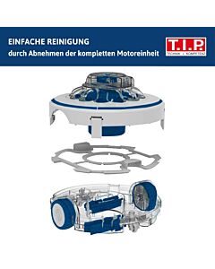 TIP Battery Pool -Robot - 50 m³ pool, 3,600 l/h, 60 min running time, jet nozzle system, Sweeper 3600 battery, 30453