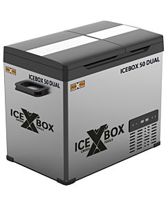 CROSS TOOLS dual zone cool box 39 liters - compressor freezer box, up to -20°C, app control, ICEBOX 50 DUAL, 68064