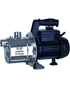 Pompe de jardin TIP - Acier inoxydable, 4 000 l/h, hauteur manométrique de 42 m, 800 W, système à jet, protection contre les surcharges, GP 4000 INOX, 31371