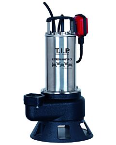 T.I.P. Schmutzwasser Baupumpe - Edelstahl, 36.000 l/h,  14 m Förderhöhe, Gussgehäuse, bis 95°C, Extrema 600/14 CX, 30194