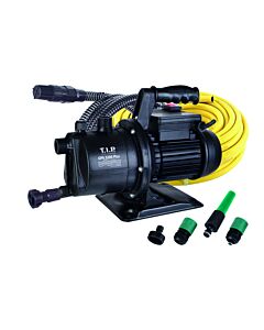 TIP Garden pump with irrigation set - 3,200 l/h, 42 m delivery head, including 20 m hose, suction hose, GPS 3200 Plus 30172