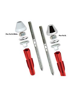 TOX TRI-2 fastening set 04510149 for urinal and washbasin, chrome-plated