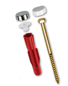 TOX Stand WC mounting 04510152 E 8/40 white and chrome per set