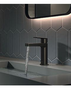 Tres Project-tres wash basin mixer 21120301NM without waste set, matt black