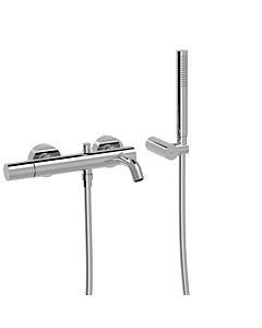 Tres Study Wannenarmatur 26117001 Aufputz, mit Wannen-Brause-Set, chrom