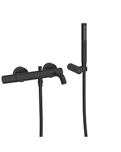 Tres Study bath mixer 26117001NM surface-mounted, with bath shower set, matt black