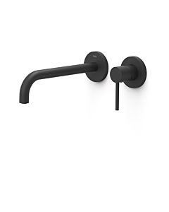 Tres Study finish set for washbasin wall fitting 26230022NM concealed, 237mm spout, matt black